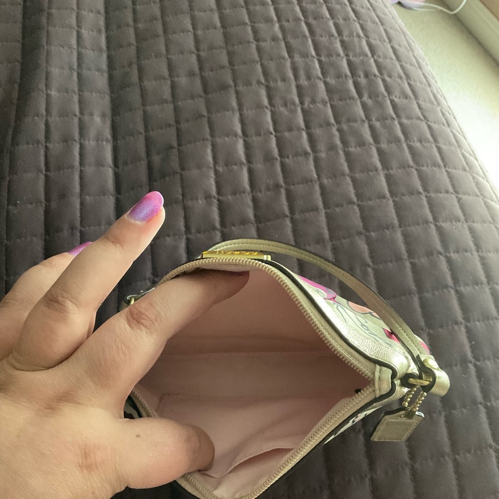 Coach poppy collection wristlet